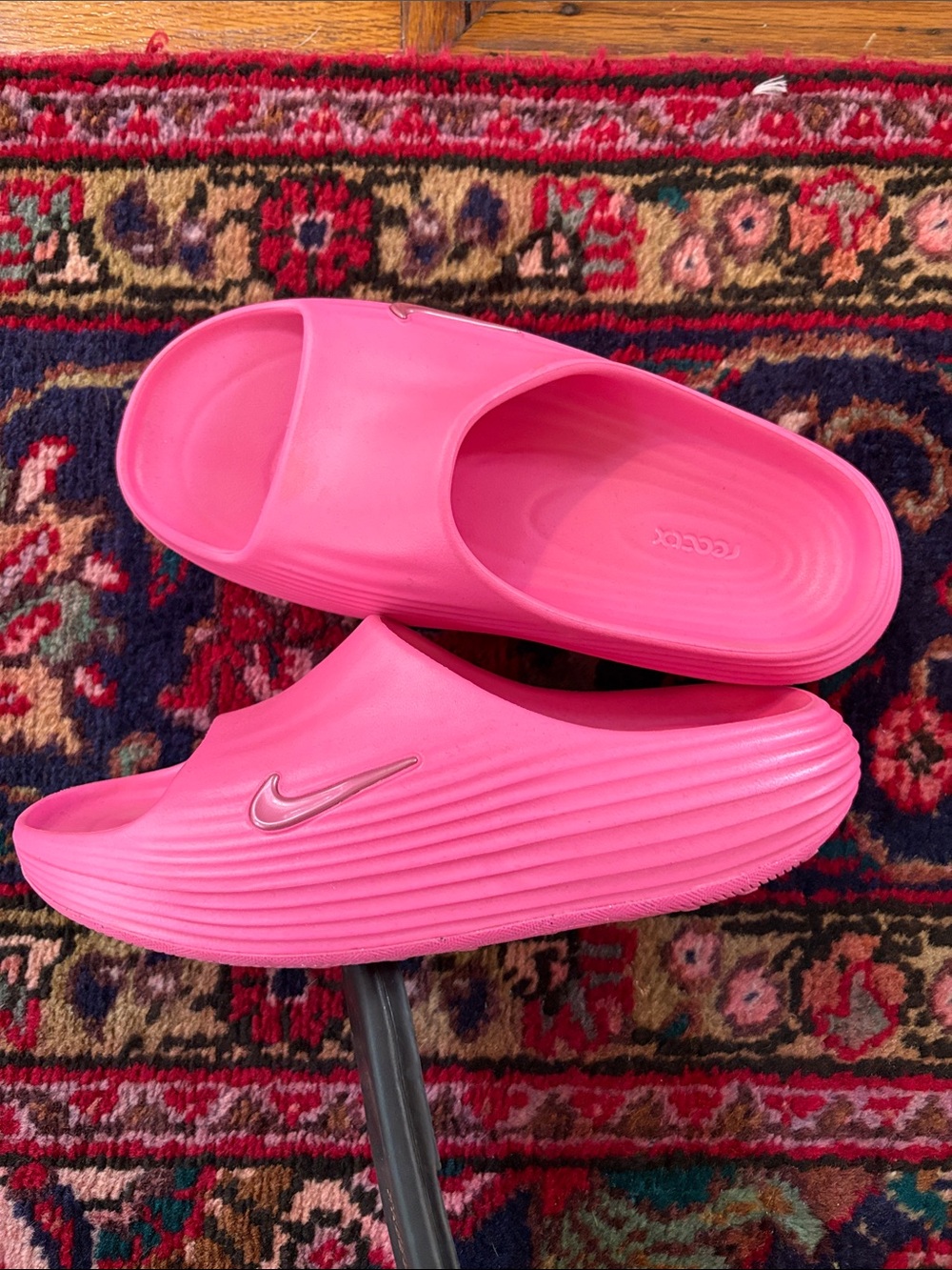Nike Women's Pink Slide Sandals - Picture 2 of 3